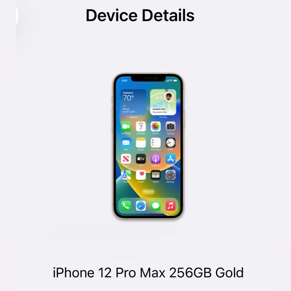 Apple iPhone 12 Pro Max - 256GB Gold Finish - 100% Functional!